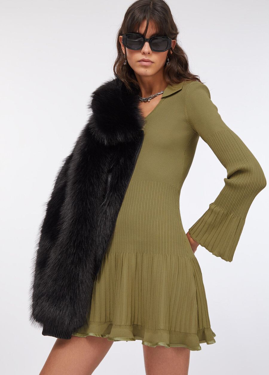 robe courte en maille