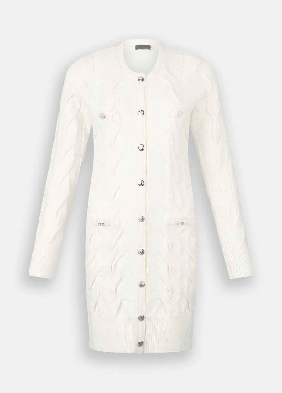 robe en laine à torsades