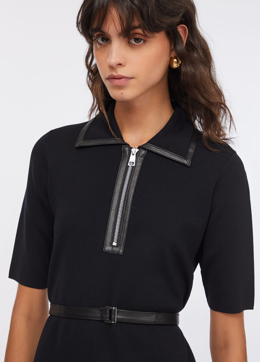 robe en maille avec ceinture