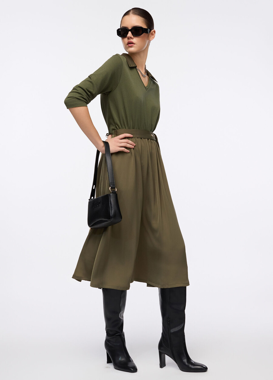 robe midi avec ceinture