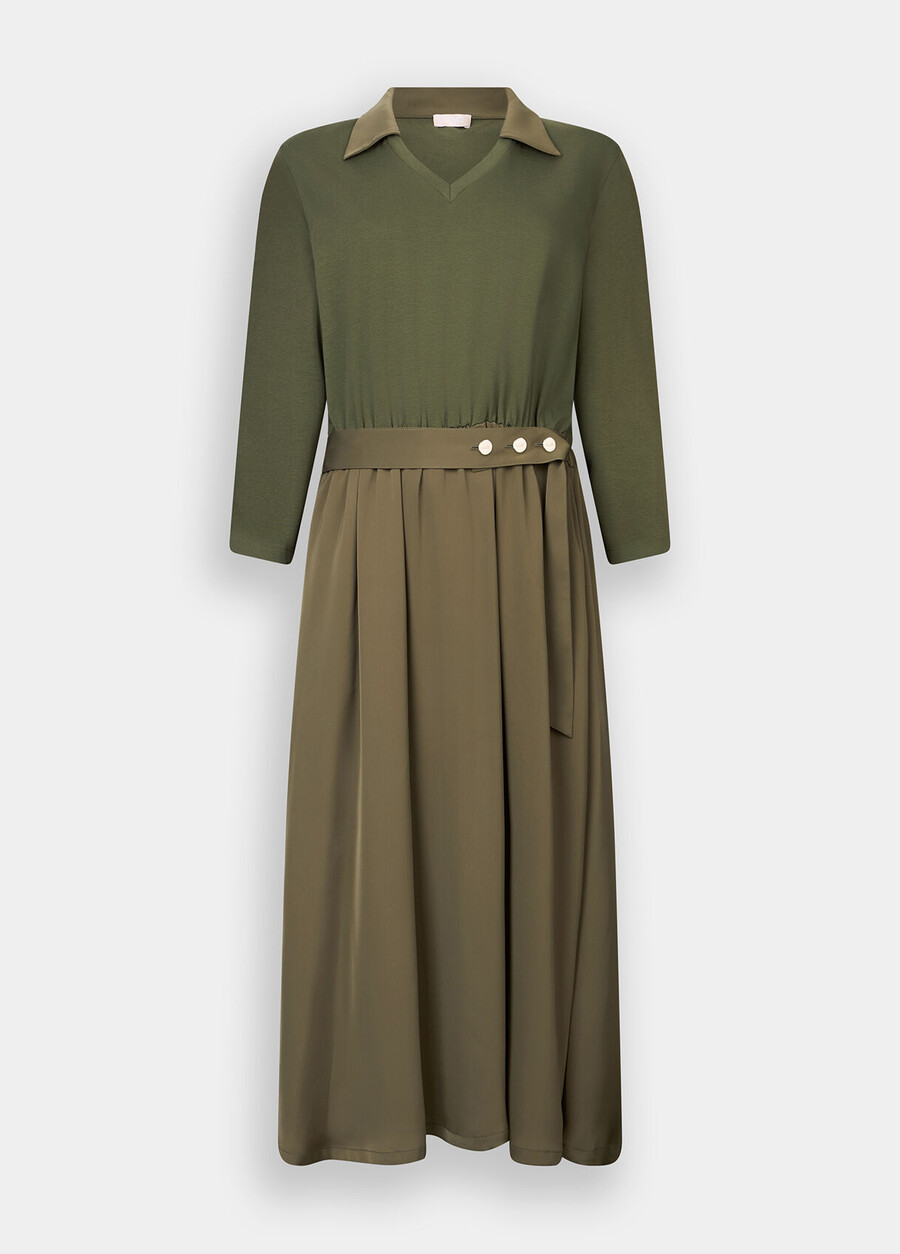 robe midi avec ceinture