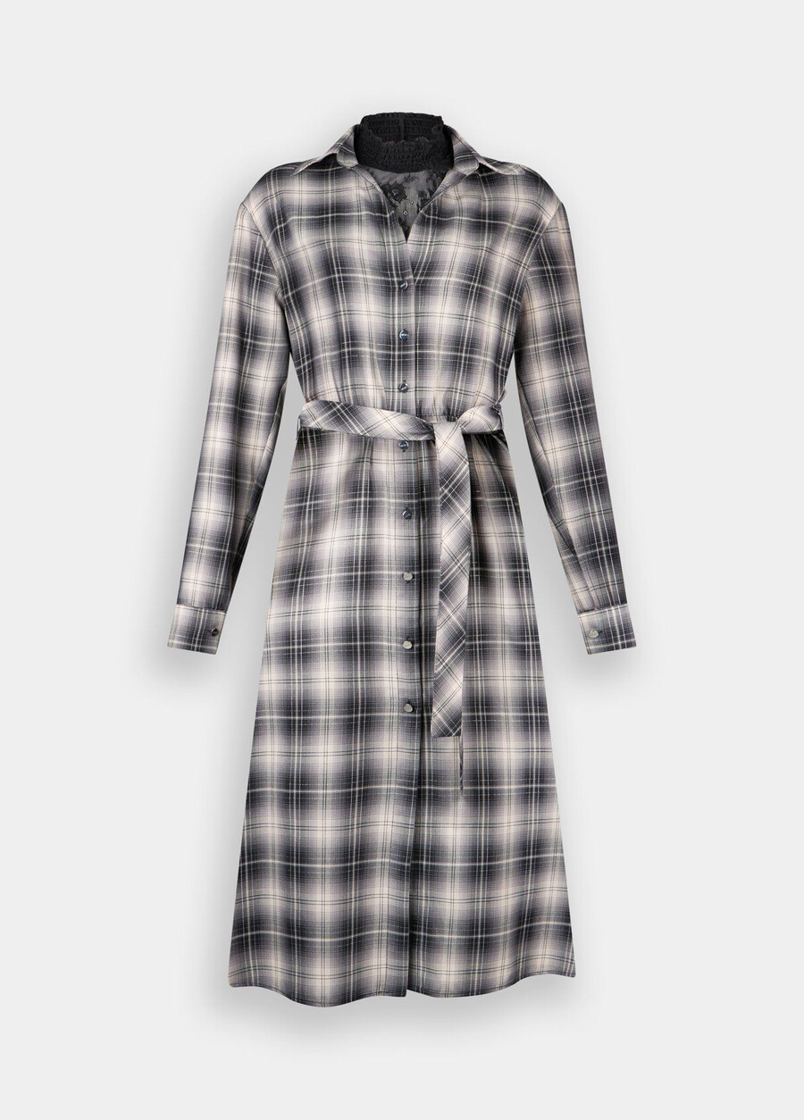 robe longue à carreaux
