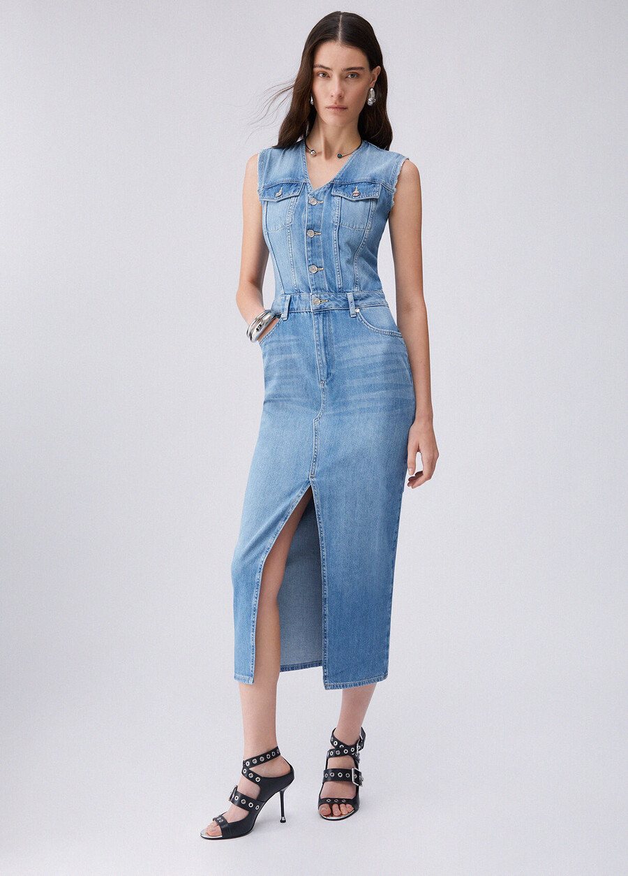 robe longue en jean