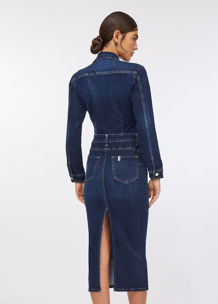 robe chemise en jean