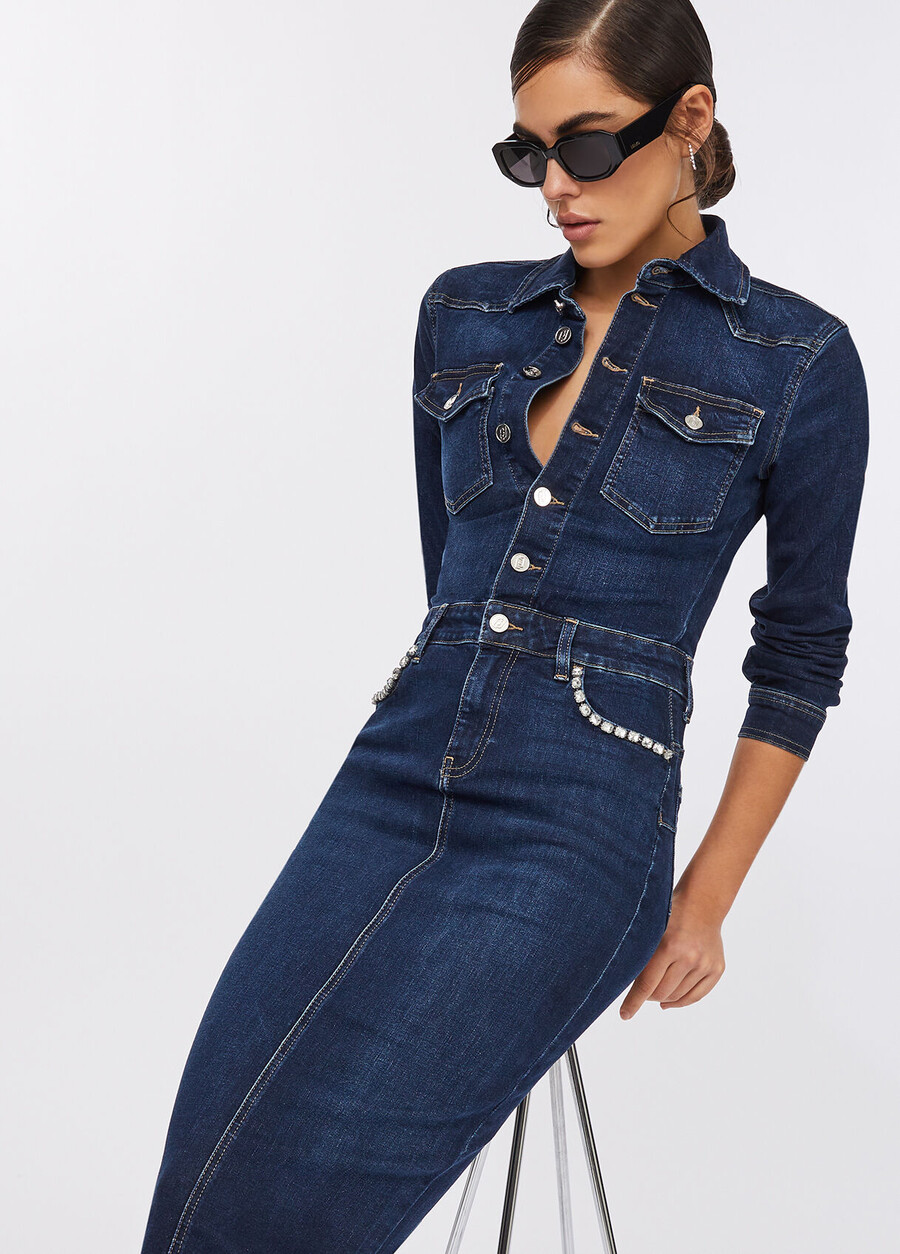 robe chemise en jean