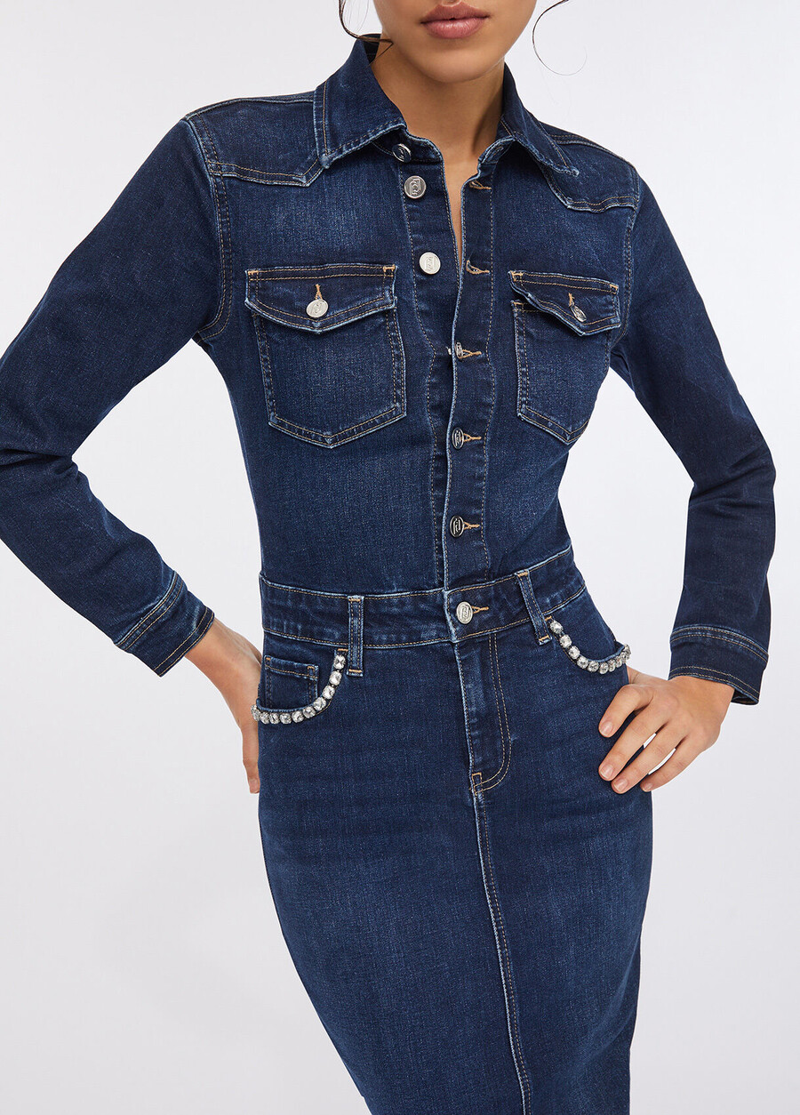 robe chemise en jean