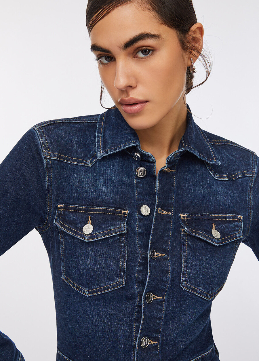 robe chemise en jean