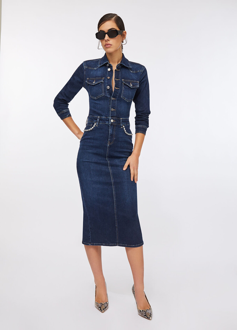 robe chemise en jean