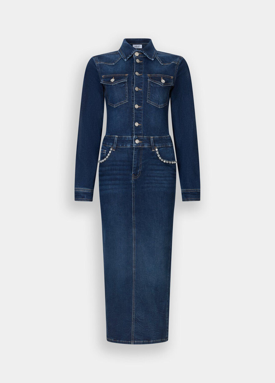 robe chemise en jean