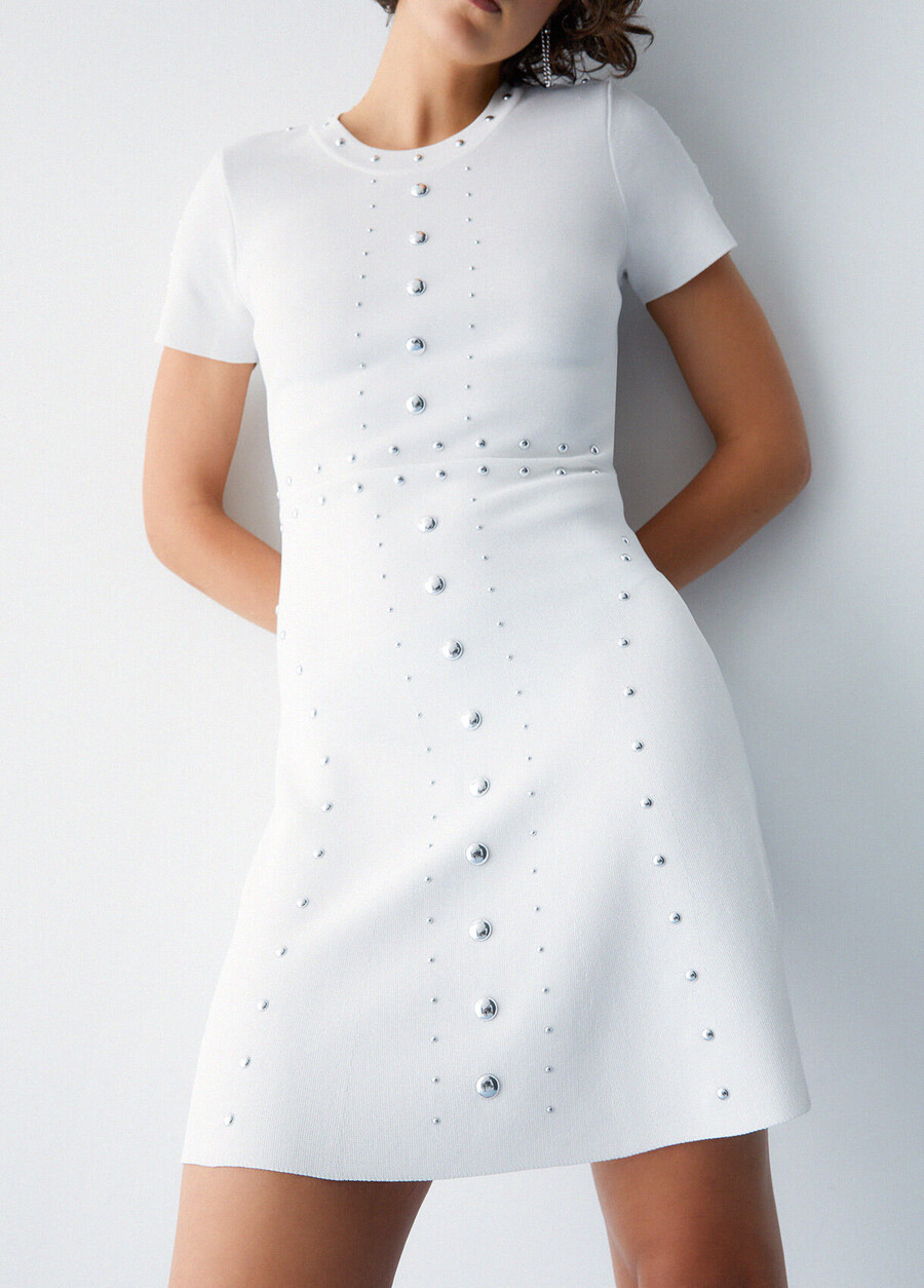 robe en maille à clous