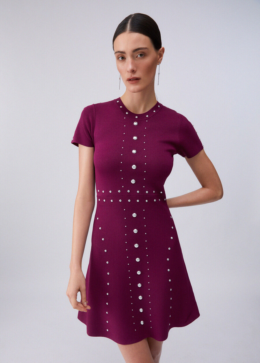 robe en maille à clous