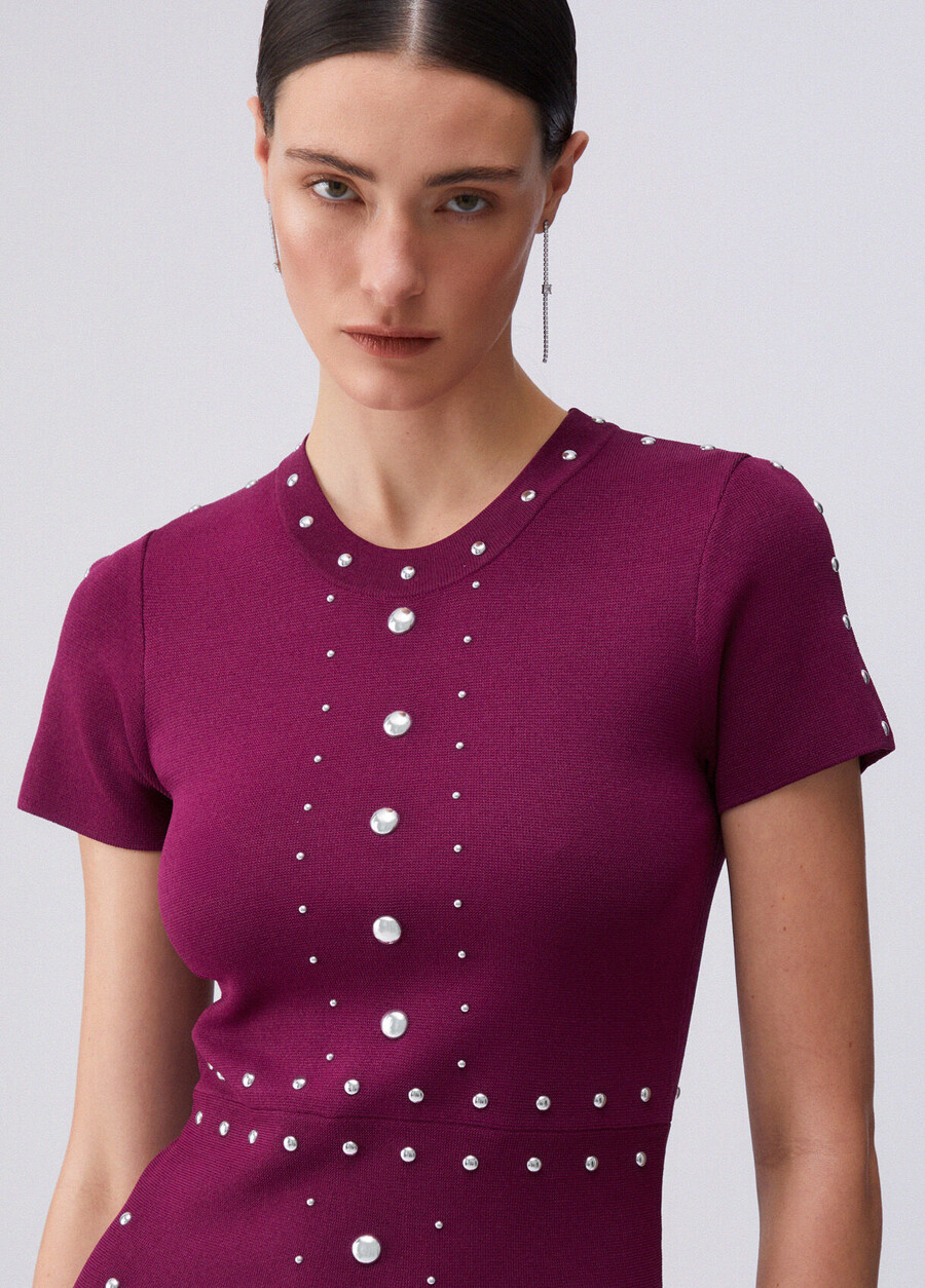 robe en maille à clous