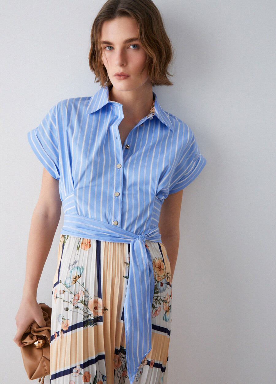 robe midi plissée