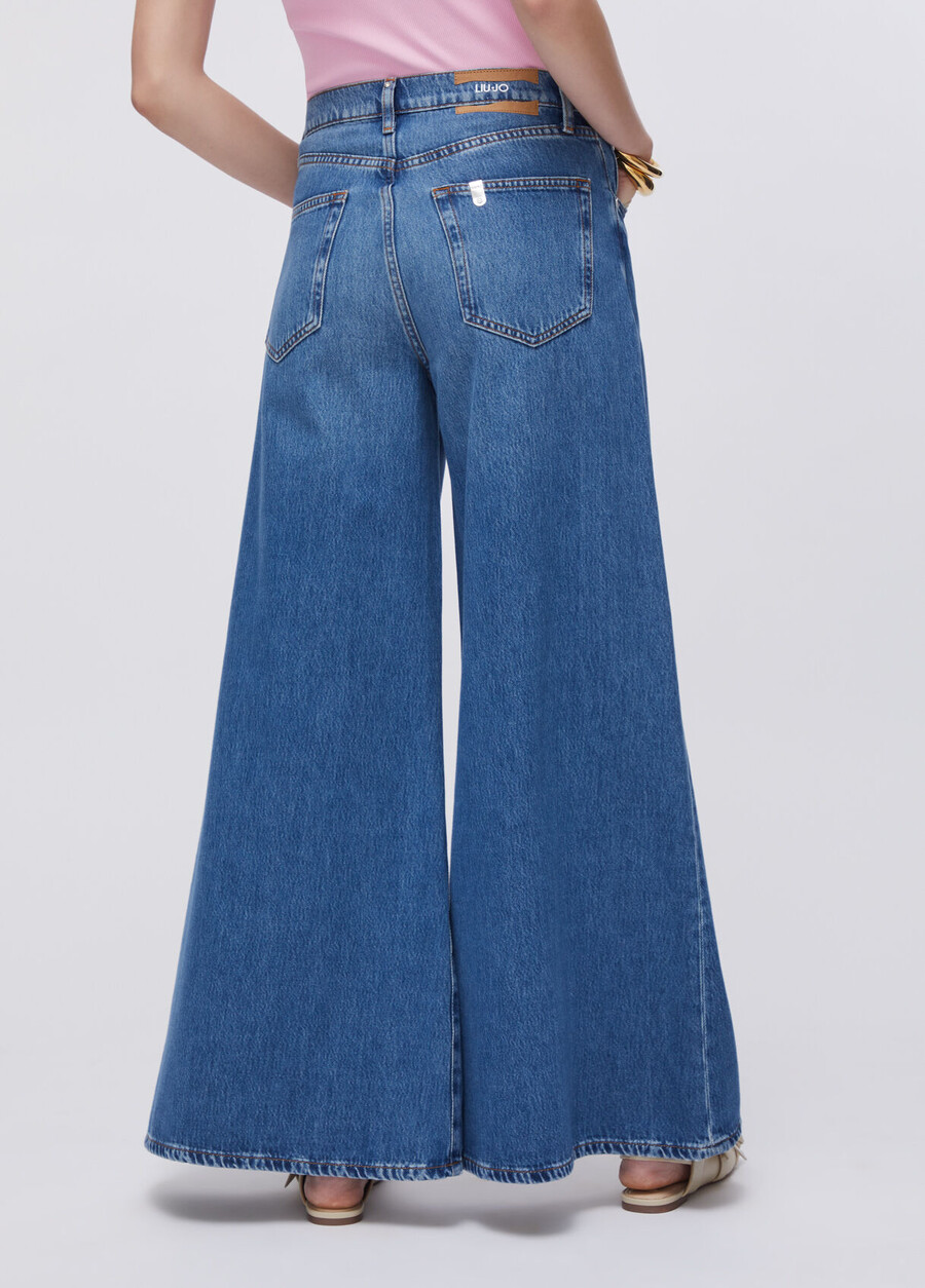 jean taille haute super évasé