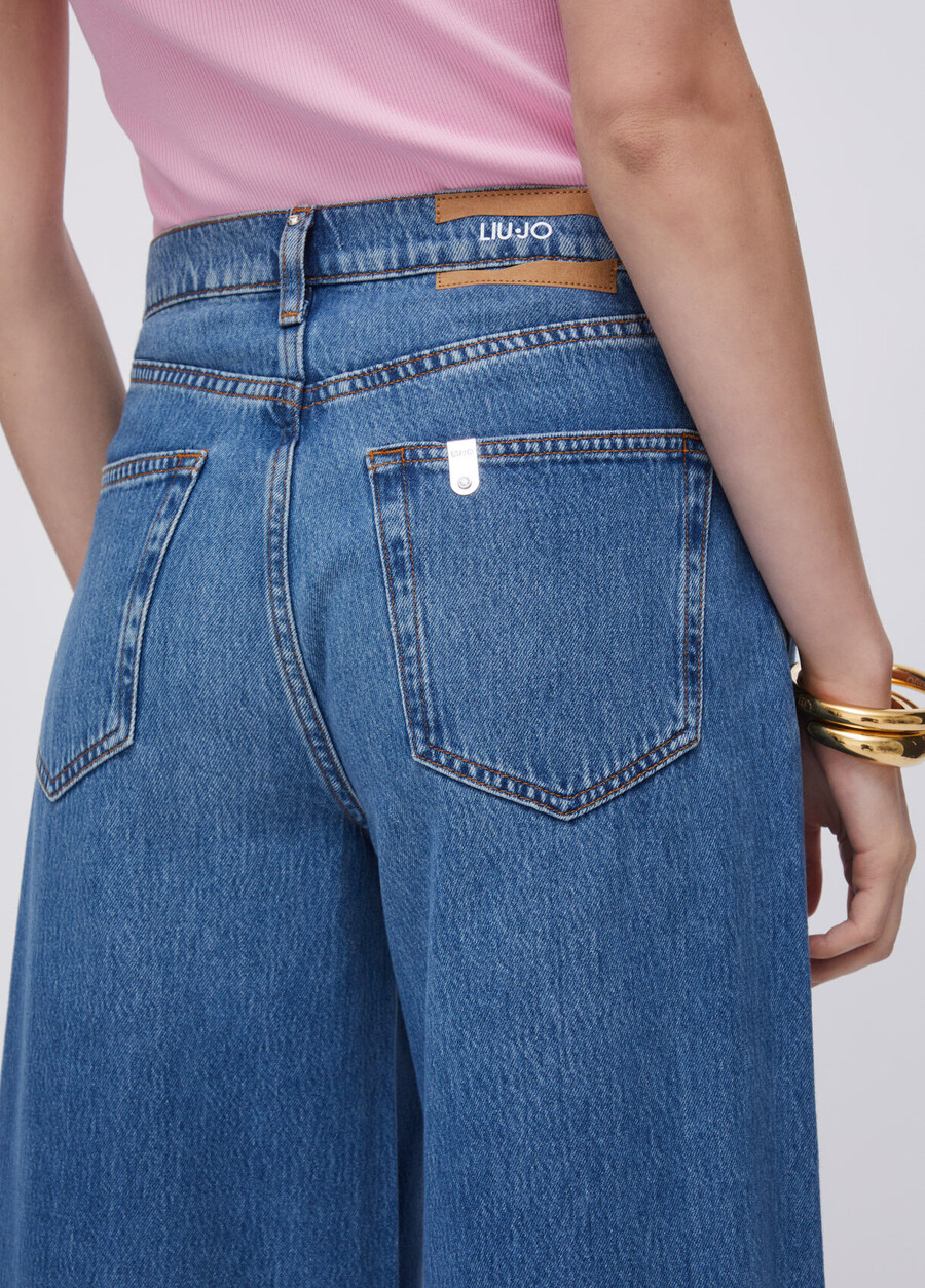 jean taille haute super évasé