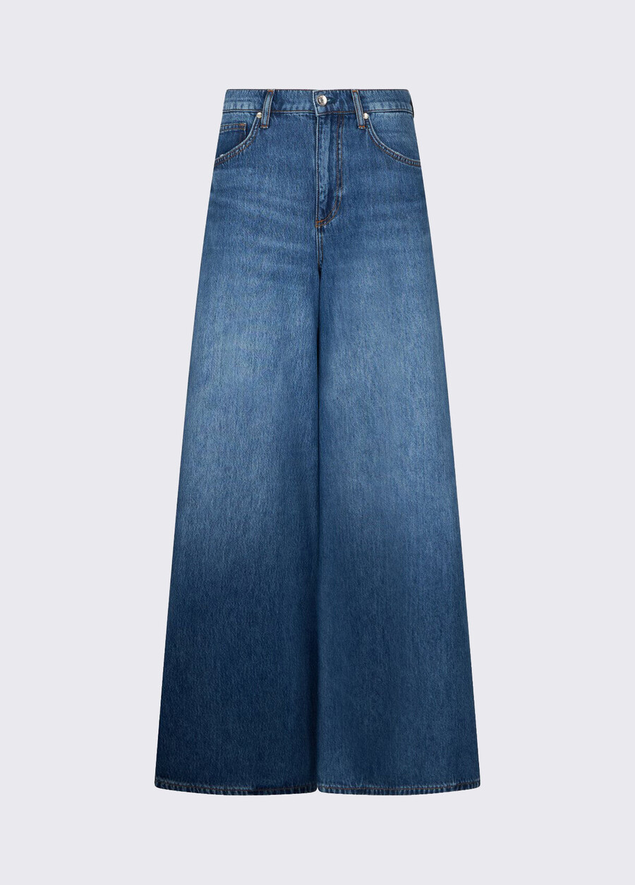 jean taille haute super évasé