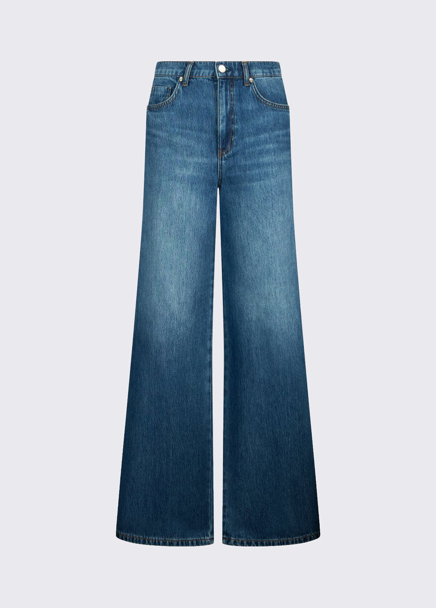 jeans évasés avec fentes latérales