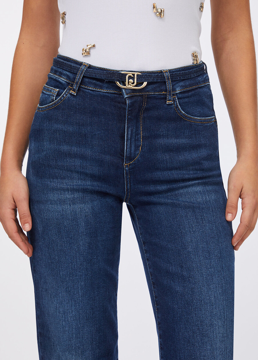 jean évasé avec ceinture