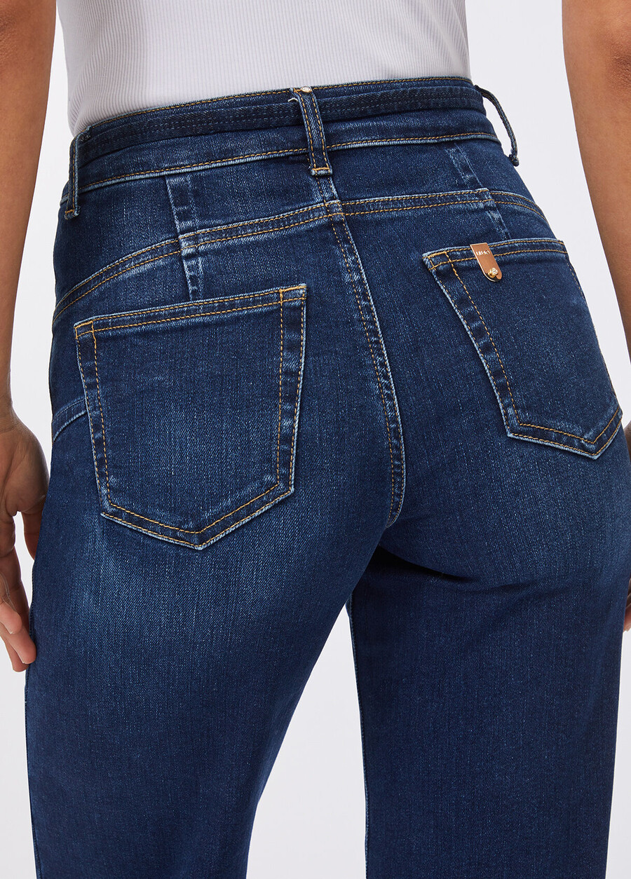 jean évasé avec ceinture