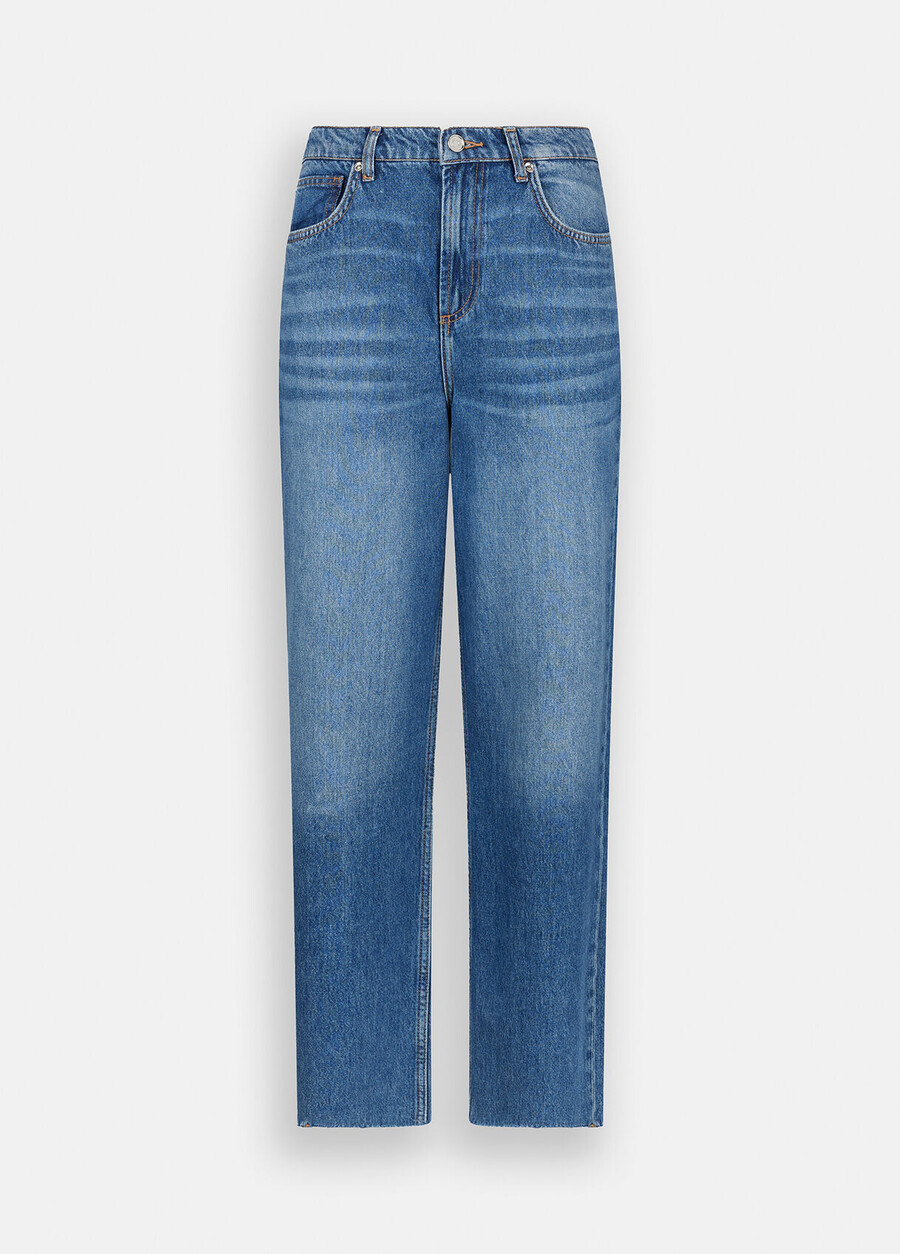 jean taille basse à jambes larges