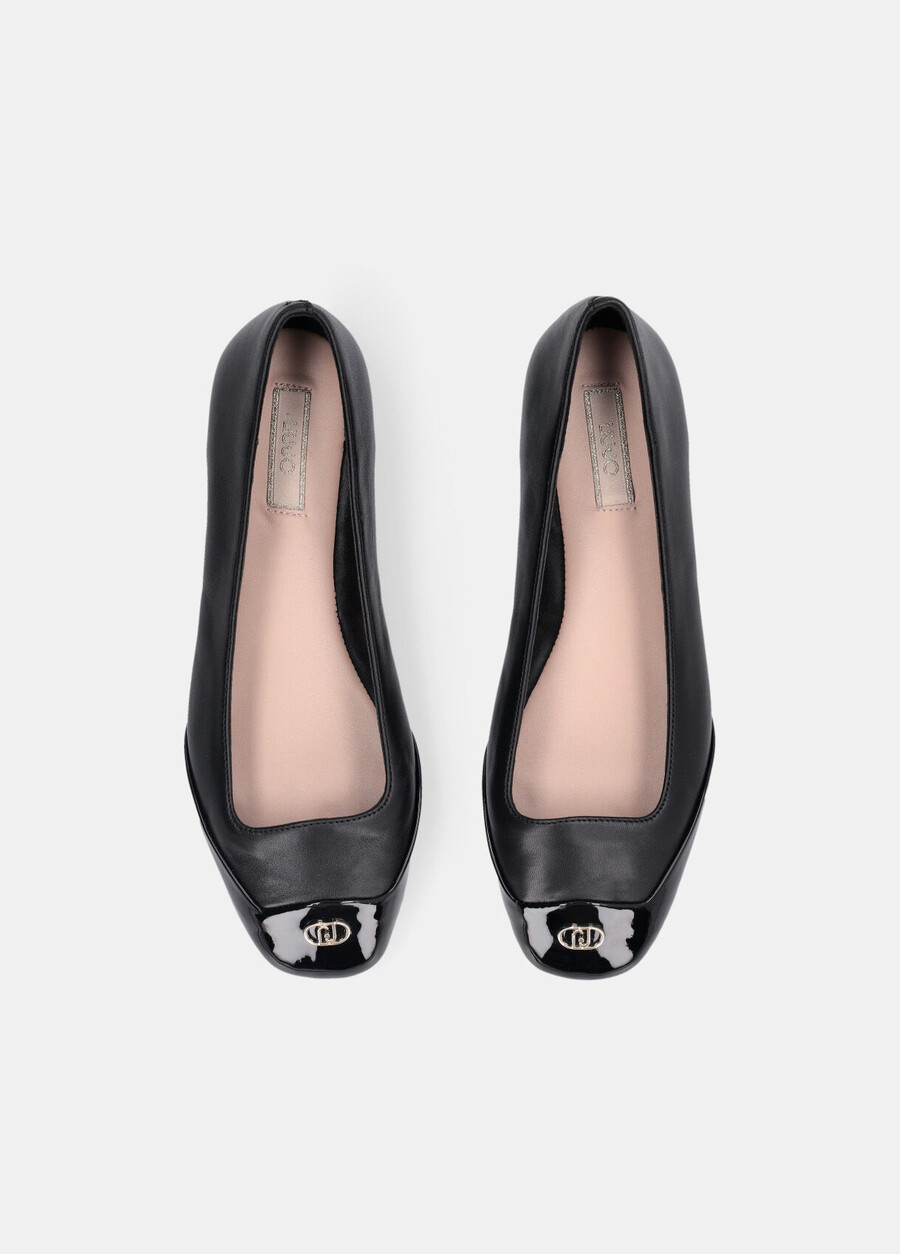 ballerines en cuir nappa