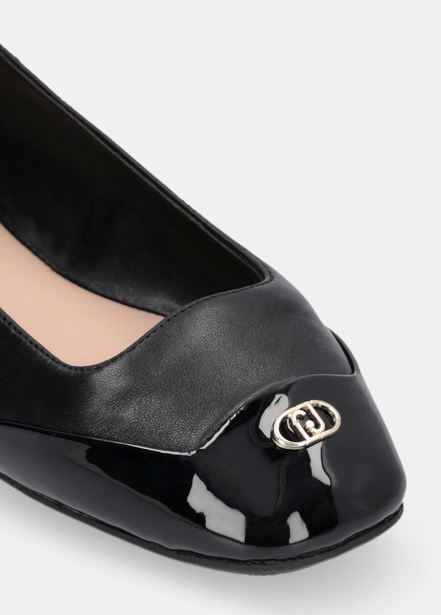 ballerines en cuir nappa