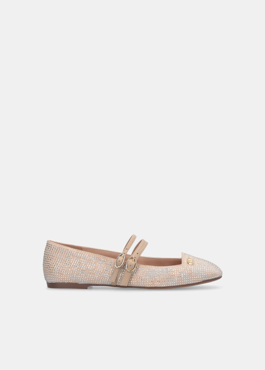 ballerines entièrement recouvertes de strass