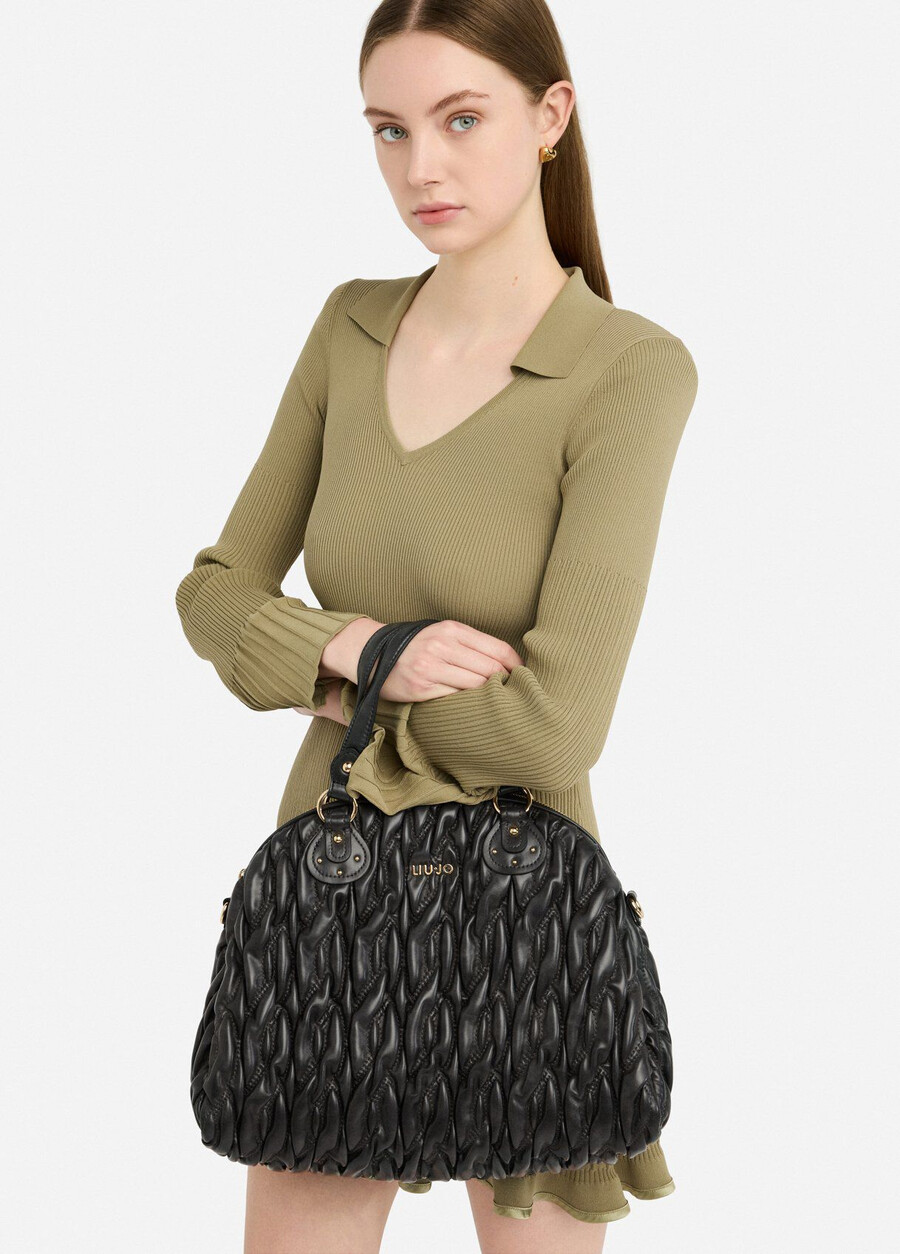 sac à main matelassé de taille moyenne
