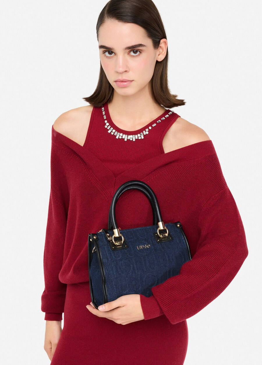 petit sac à main en denim