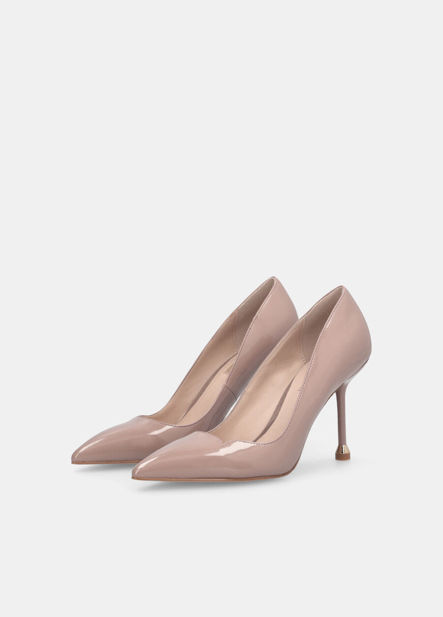 escarpins en cuir verni