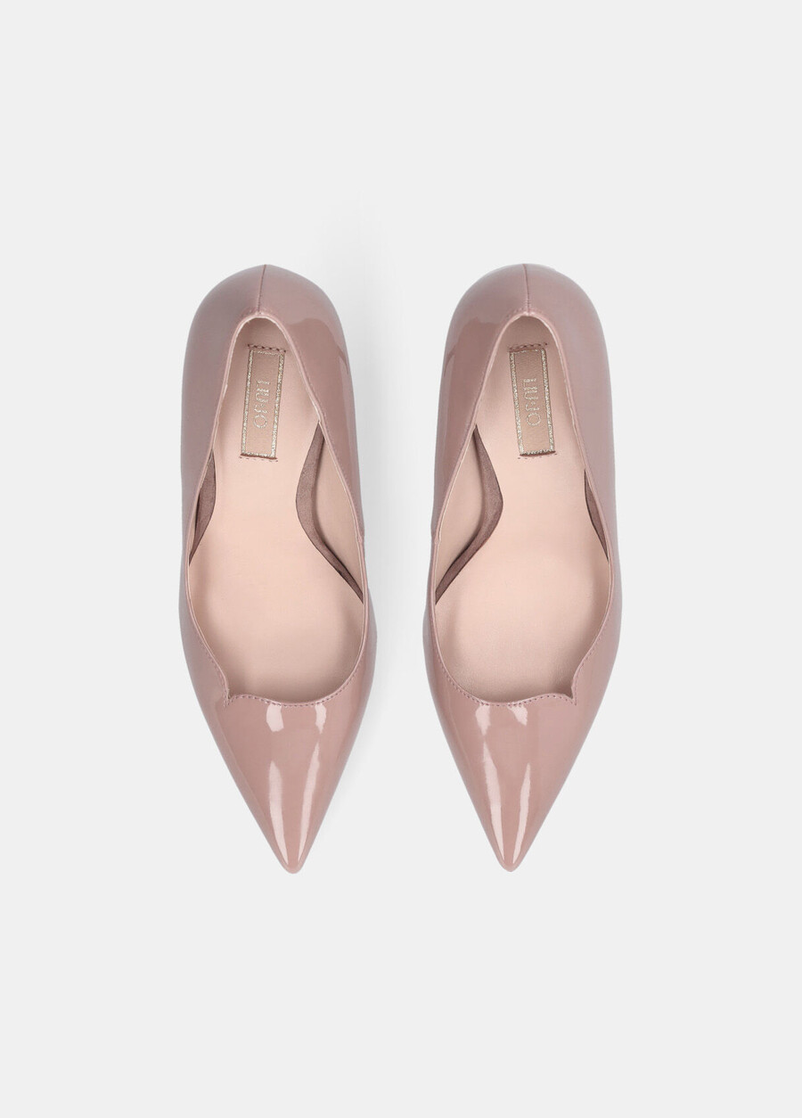 escarpins en cuir verni
