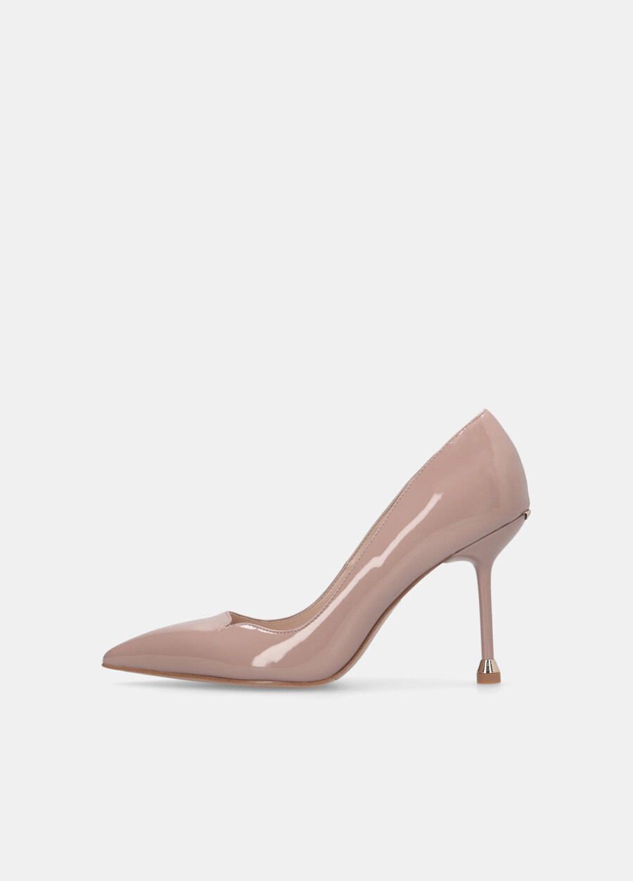 escarpins en cuir verni