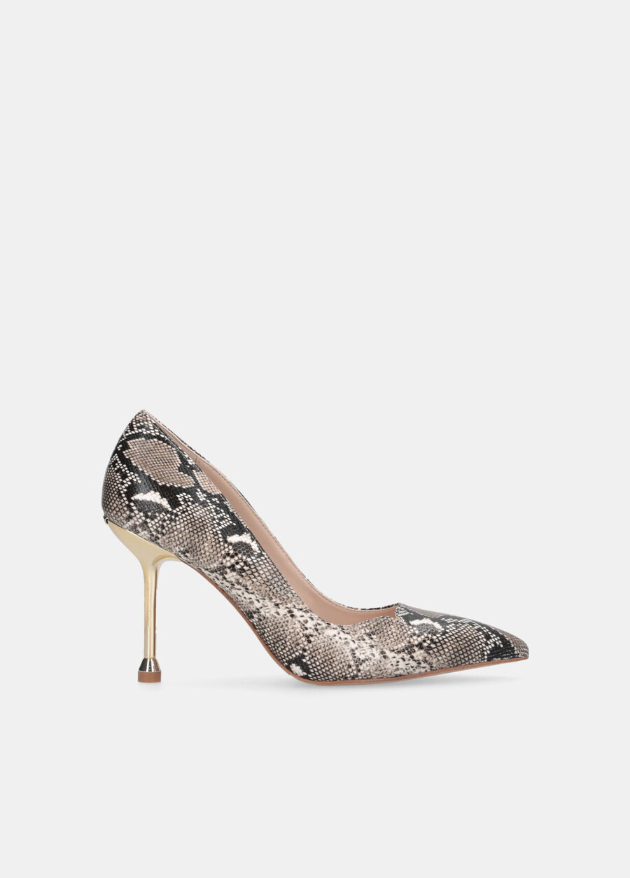 escarpins imprimé serpent