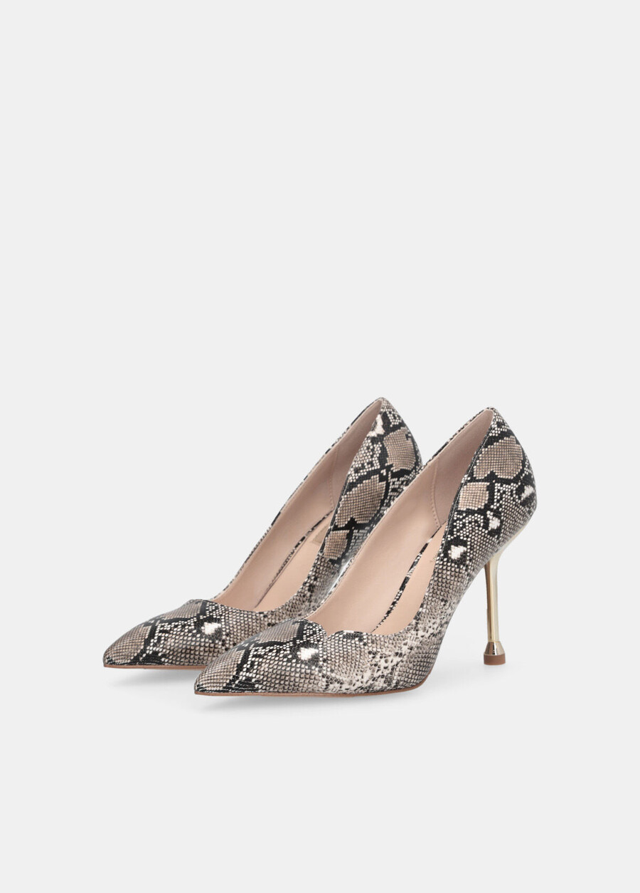 escarpins imprimé serpent