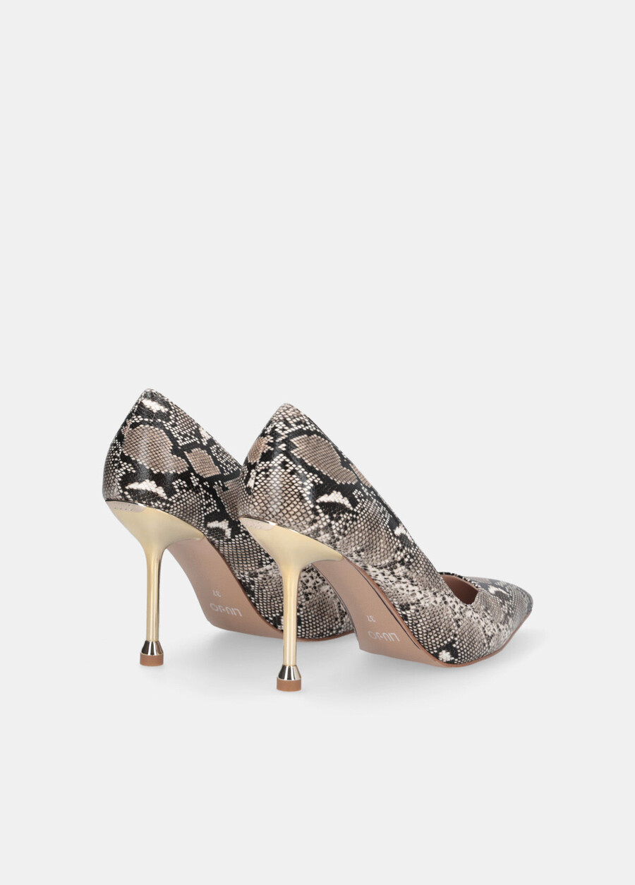 escarpins imprimé serpent