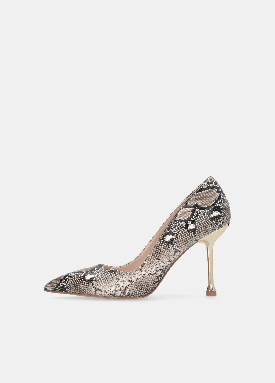 escarpins imprimé serpent