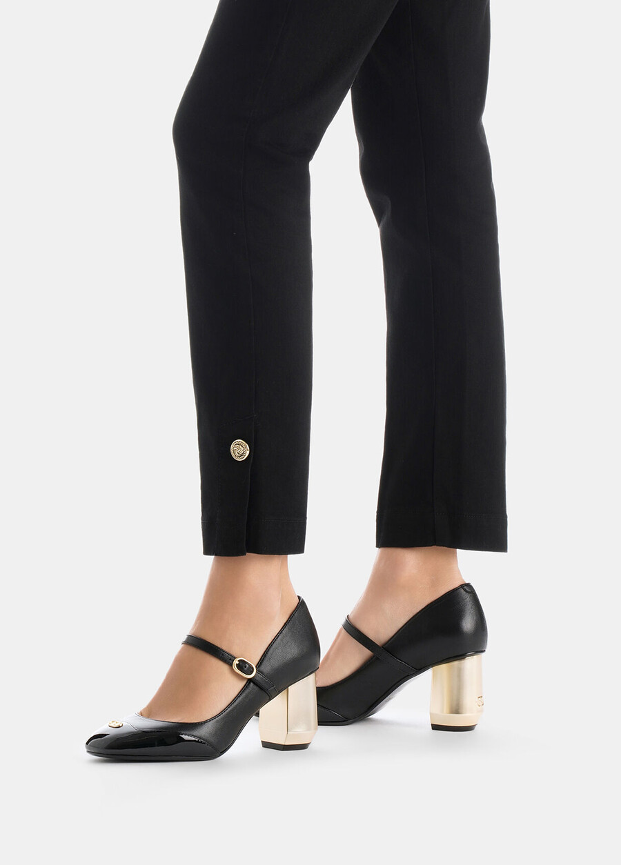 mary janes en cuir