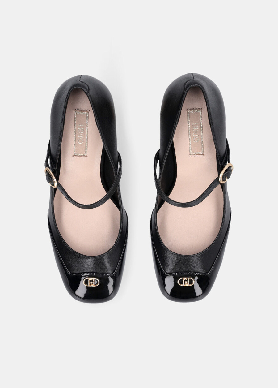mary janes en cuir