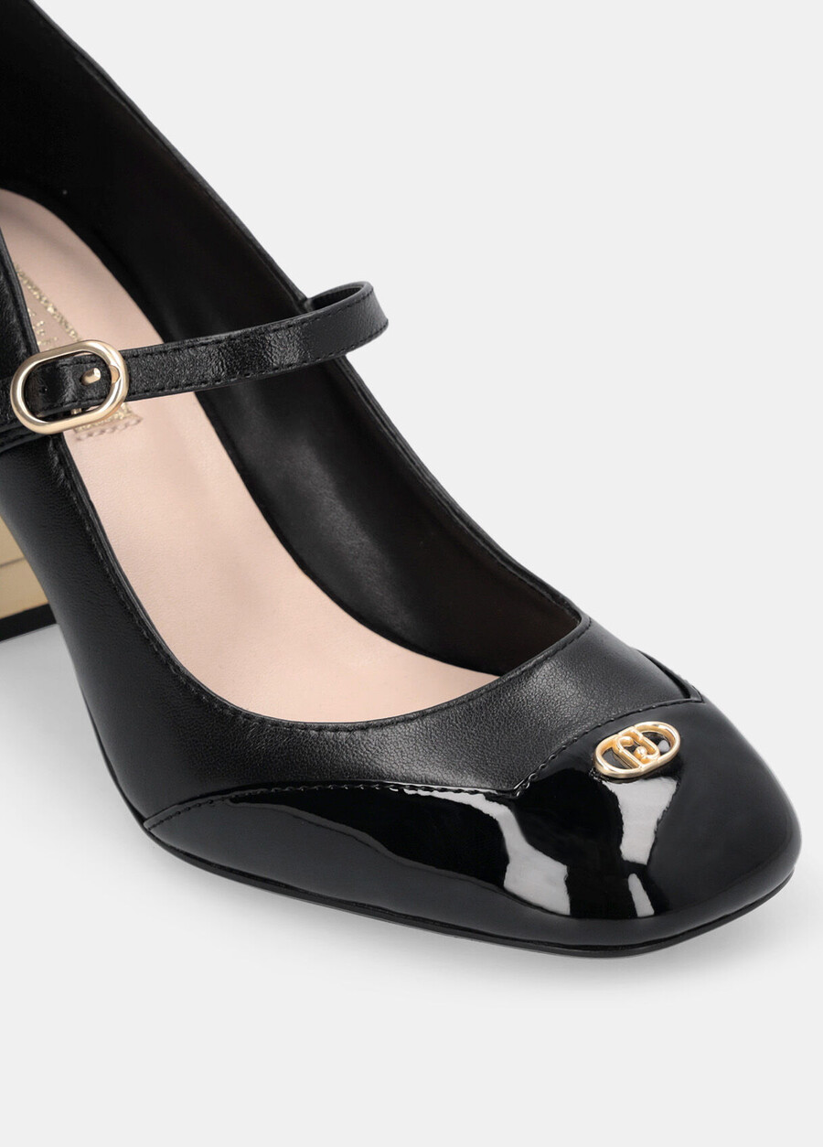 mary janes en cuir
