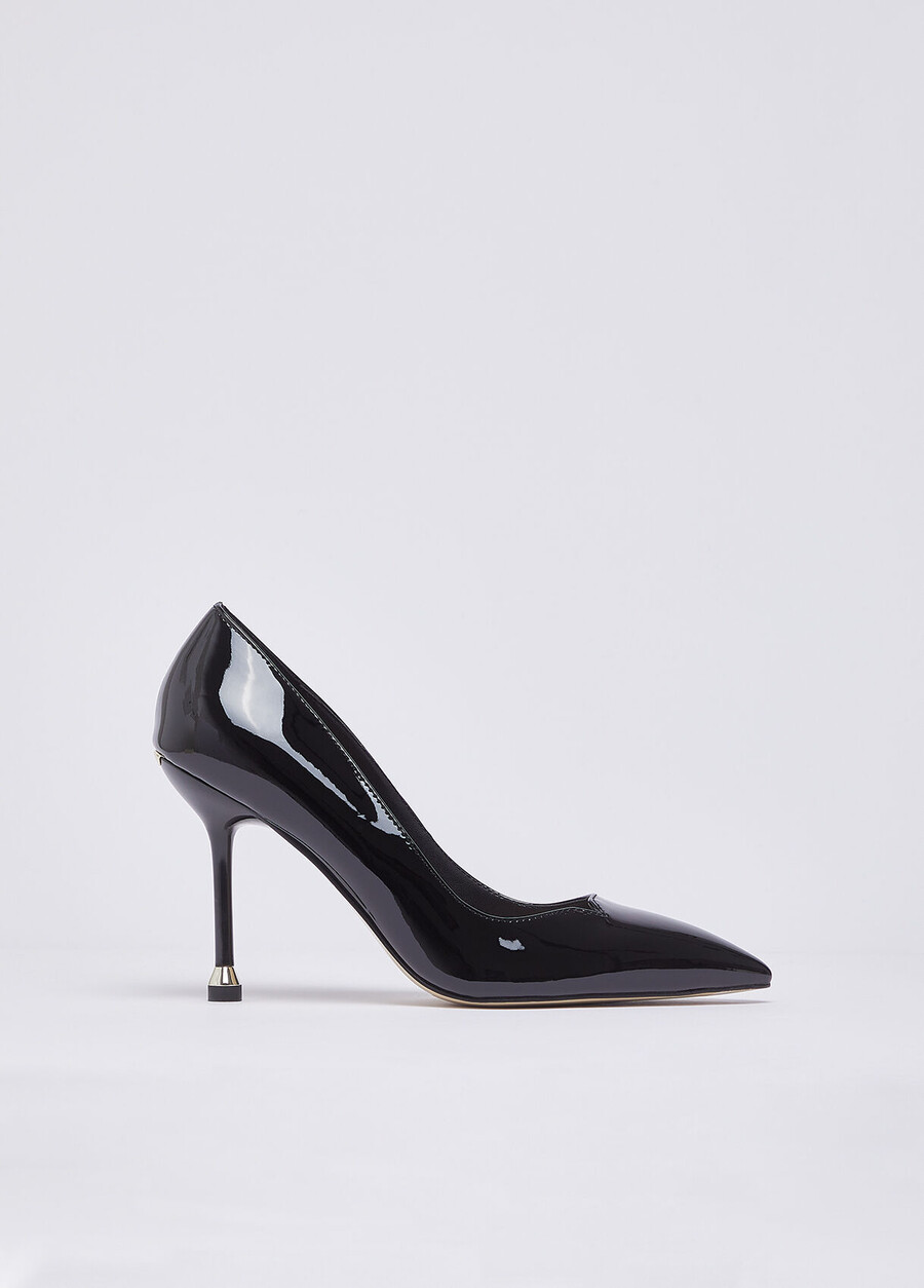 escarpins en cuir verni