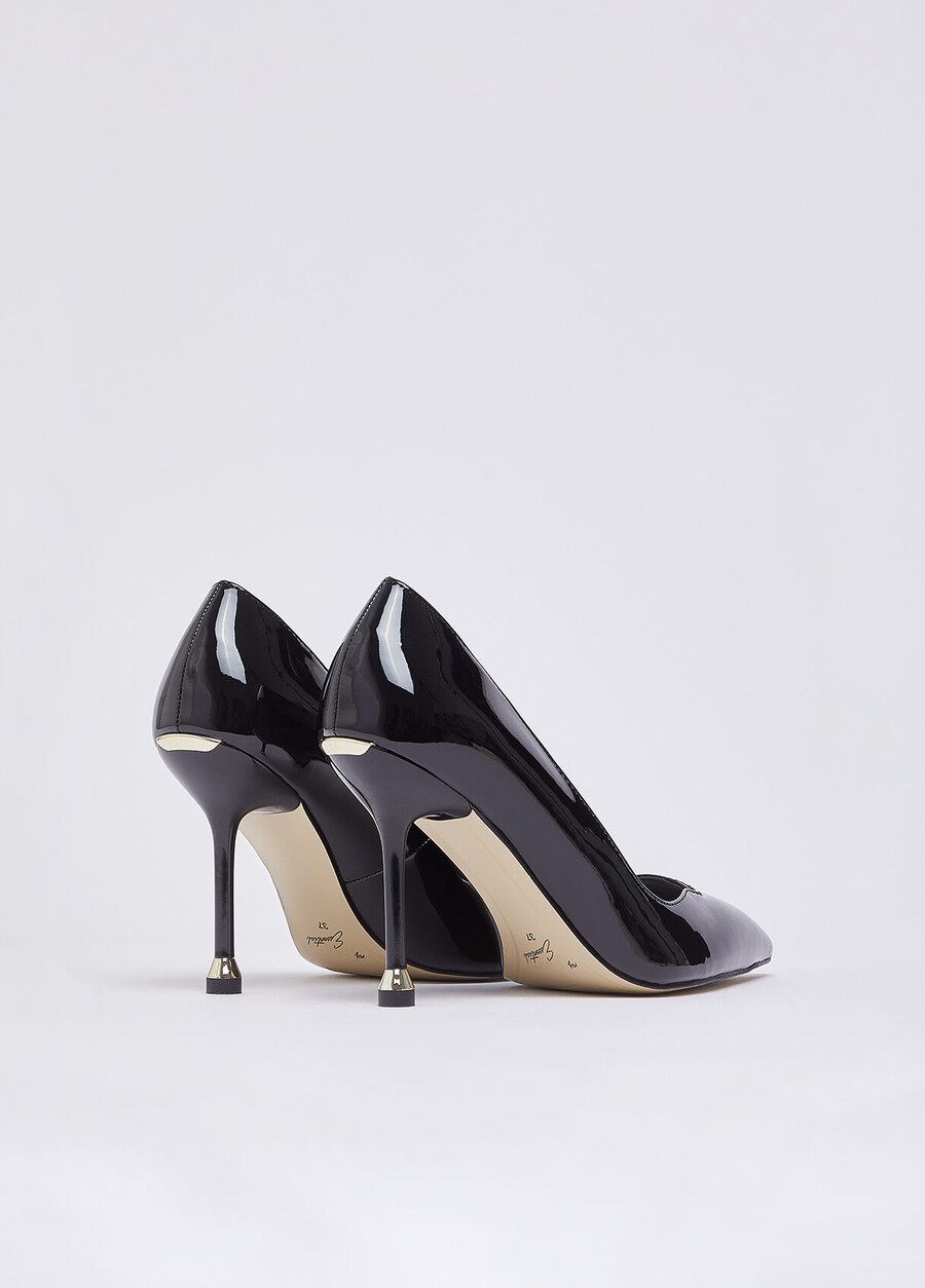 escarpins en cuir verni