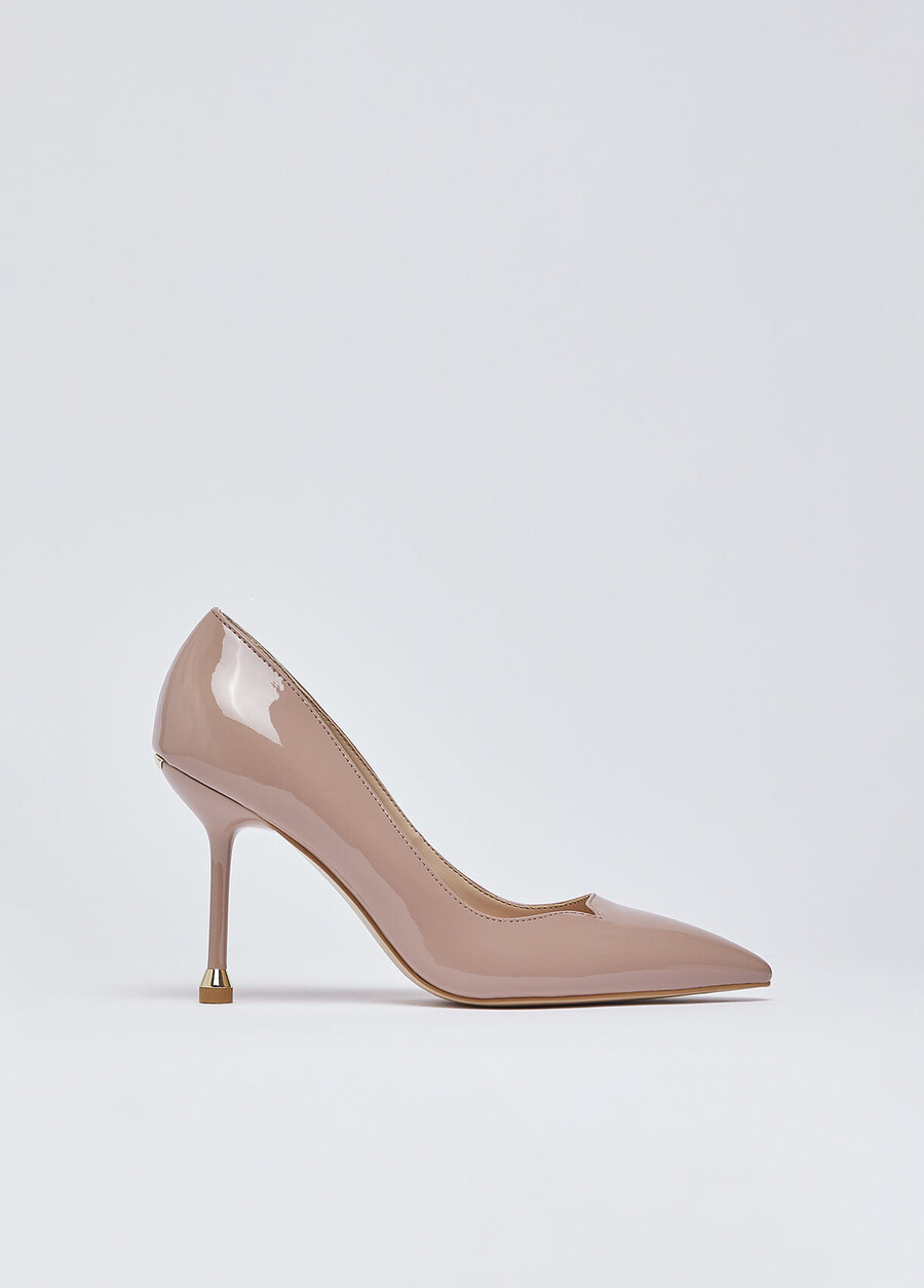 escarpins en cuir verni