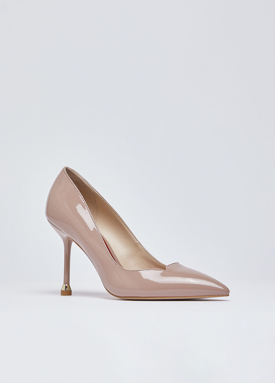 escarpins en cuir verni