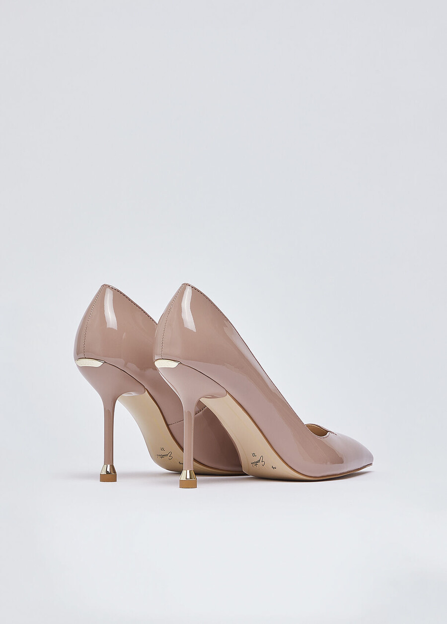 escarpins en cuir verni