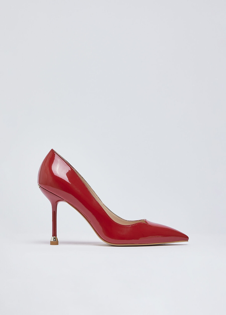 escarpins en cuir verni