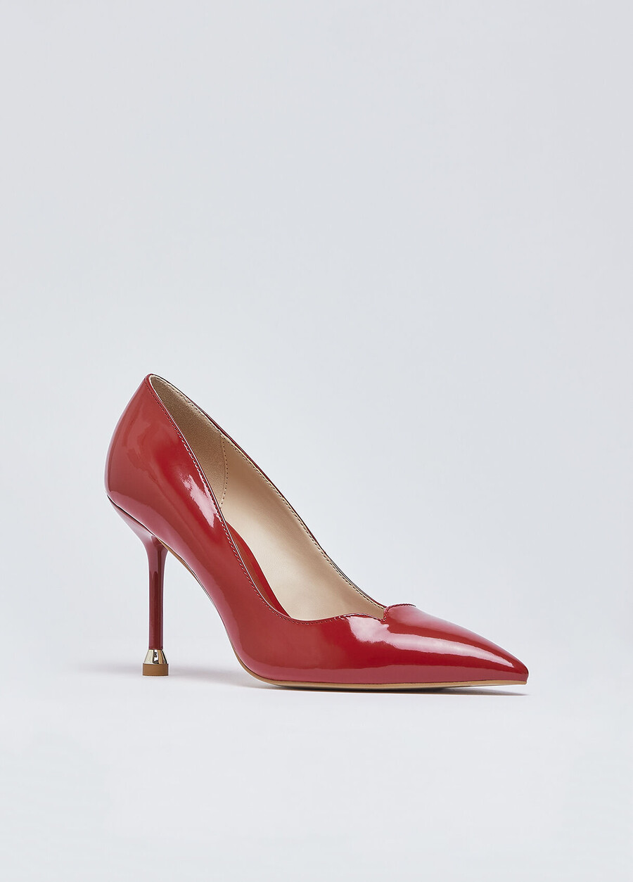 escarpins en cuir verni