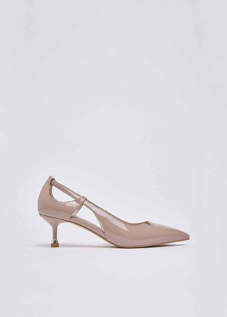 escarpins en cuir verni