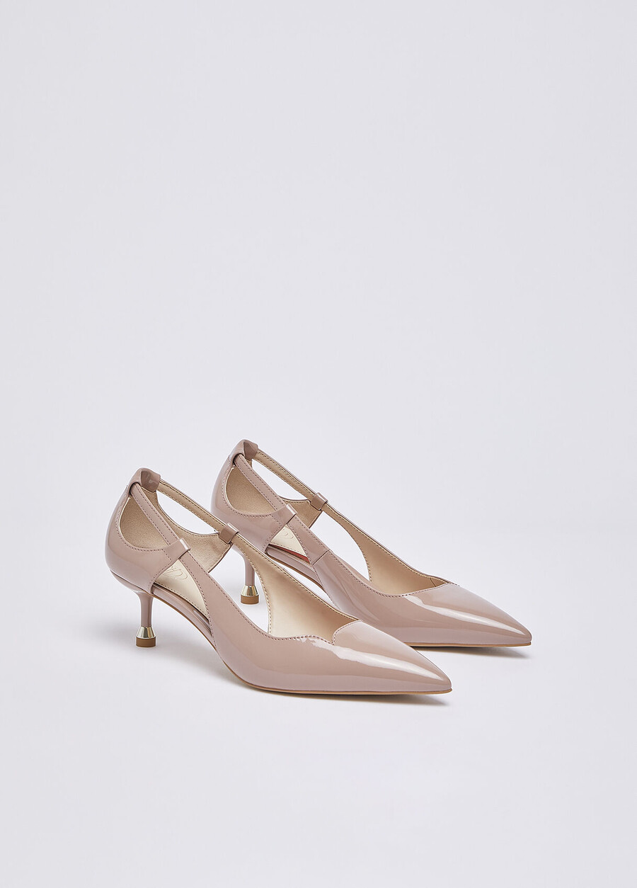 escarpins en cuir verni