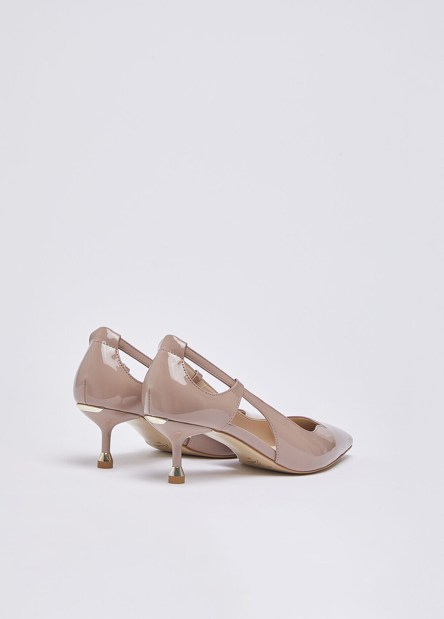 escarpins en cuir verni