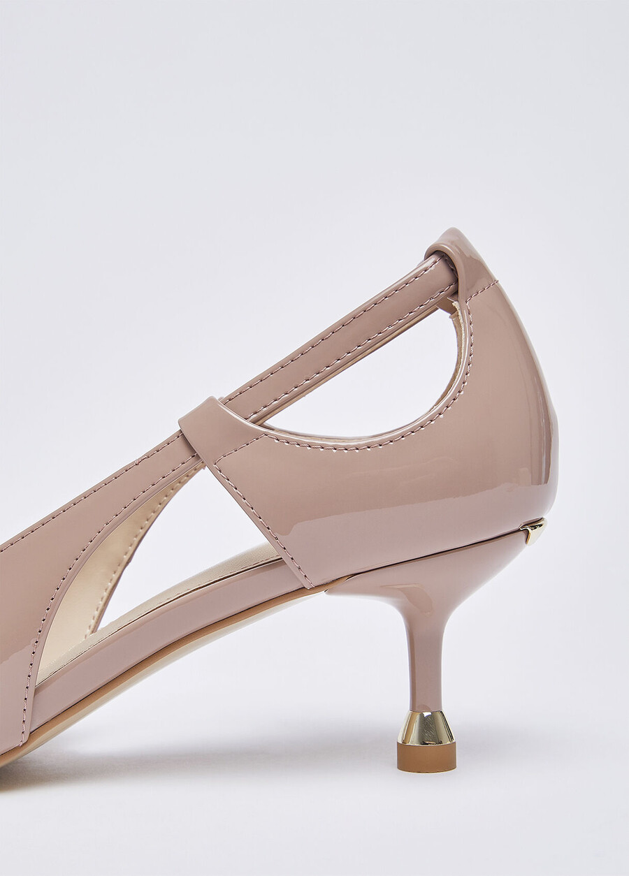 escarpins en cuir verni